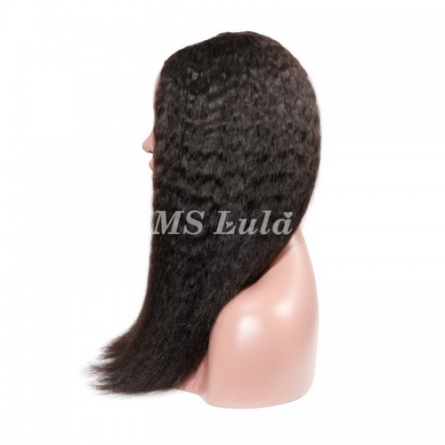 Virgin Human Hair Kinky Straight U Part Wigs | Human Hair Wig | Lace Front